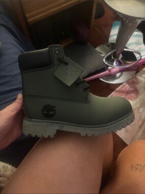 Timberland Olive Green Lace-Up Ankle Boot